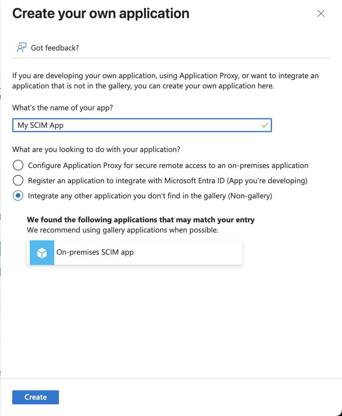 Give your app a unique name.