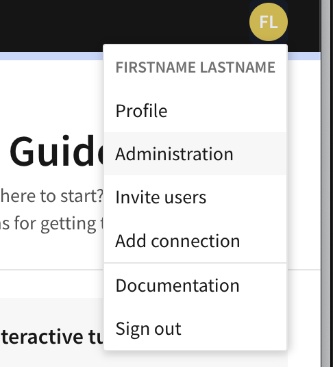 Click the '+ New project' button on the top right